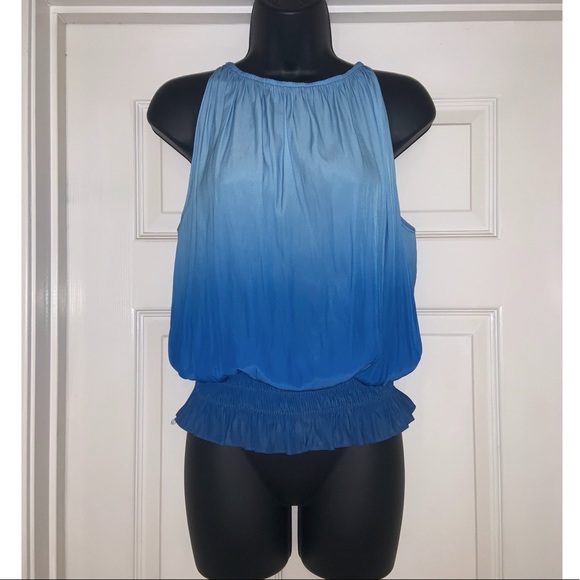 Ramy Brook Blue Ombre Lauren Sleeveless Blouse - Picture 7 of 15